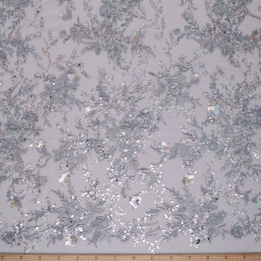 TUL MARNI GRIS MINIMAL CON FLORES