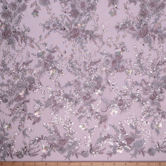 TUL MARNI LILA PASTEL CON FLORES