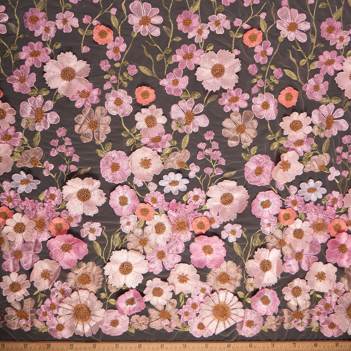 TUL MARNI ROSA PARFAIT FLORES COLORIDAS 3D