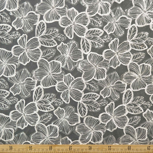 TUL MARNI BLANCO BRILLANTE CON FLORES