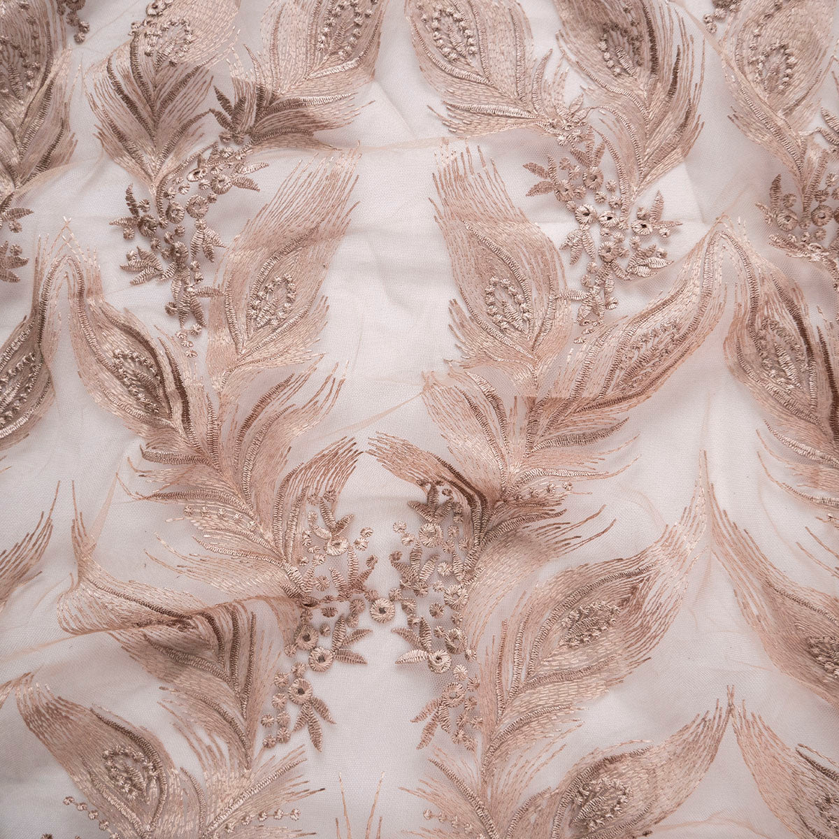 TUL GALLIANO MARRON BROWNIE PLUMAS