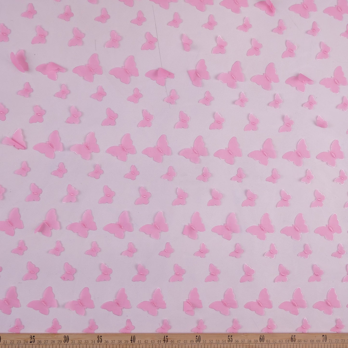 TUL GALLIANO ROSA FAIRY TALE MARIPOSAS 3D