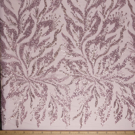 TUL GALLIANO LILA BORDEAUX