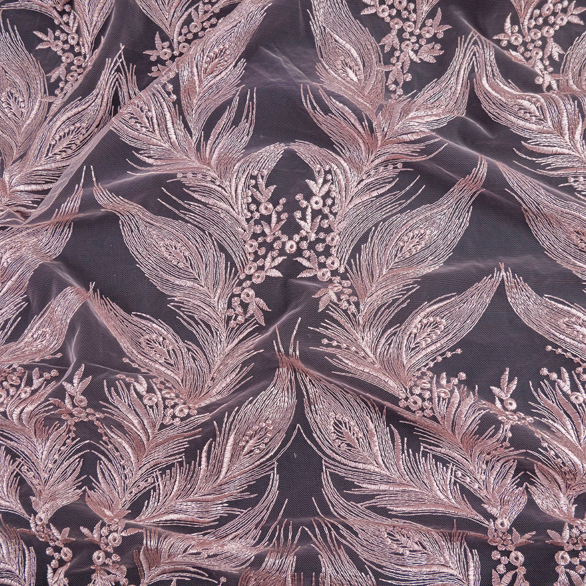 TUL GALLIANO ROSA SMOKE PLUMAS