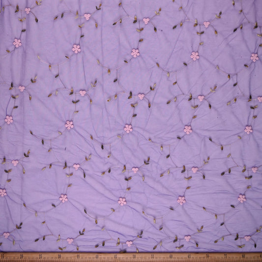 TUL SOPHIA VIOLETA PETUNIA CON FLORES PEQUEÑAS