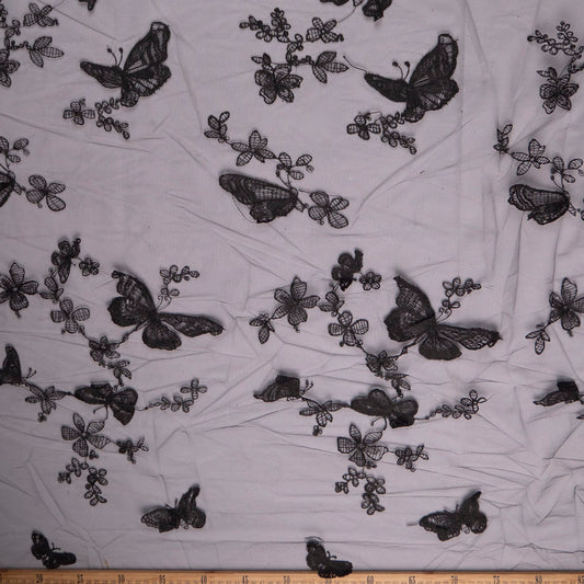 TUL SOPHIA NEGRO METEORITO CON MARIPOSAS