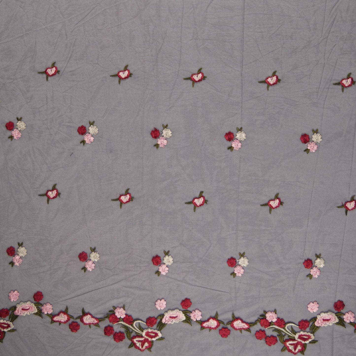 TUL SOPHIA AZUL ECLIPSE CON FLORES BORDADAS