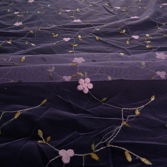 TUL SOPHIA VIOLETA AFRICA CON FLORES PEQUEÑAS