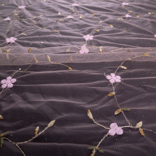 TUL SOPHIA ROSA MARCHITA CON FLORES PEQUEÑAS