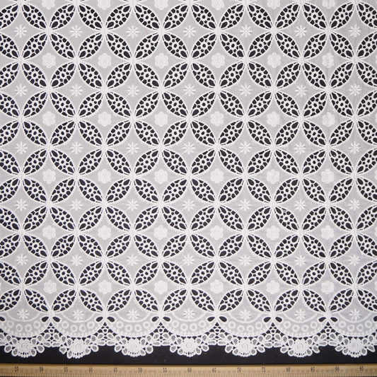 GUIPIURE FENDI BLANCO BRILLANTE GEOMETRICO