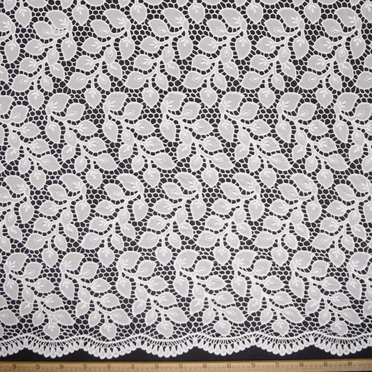 GUIPIURE FENDI BLANCO BRILLANTE CON HOJAS