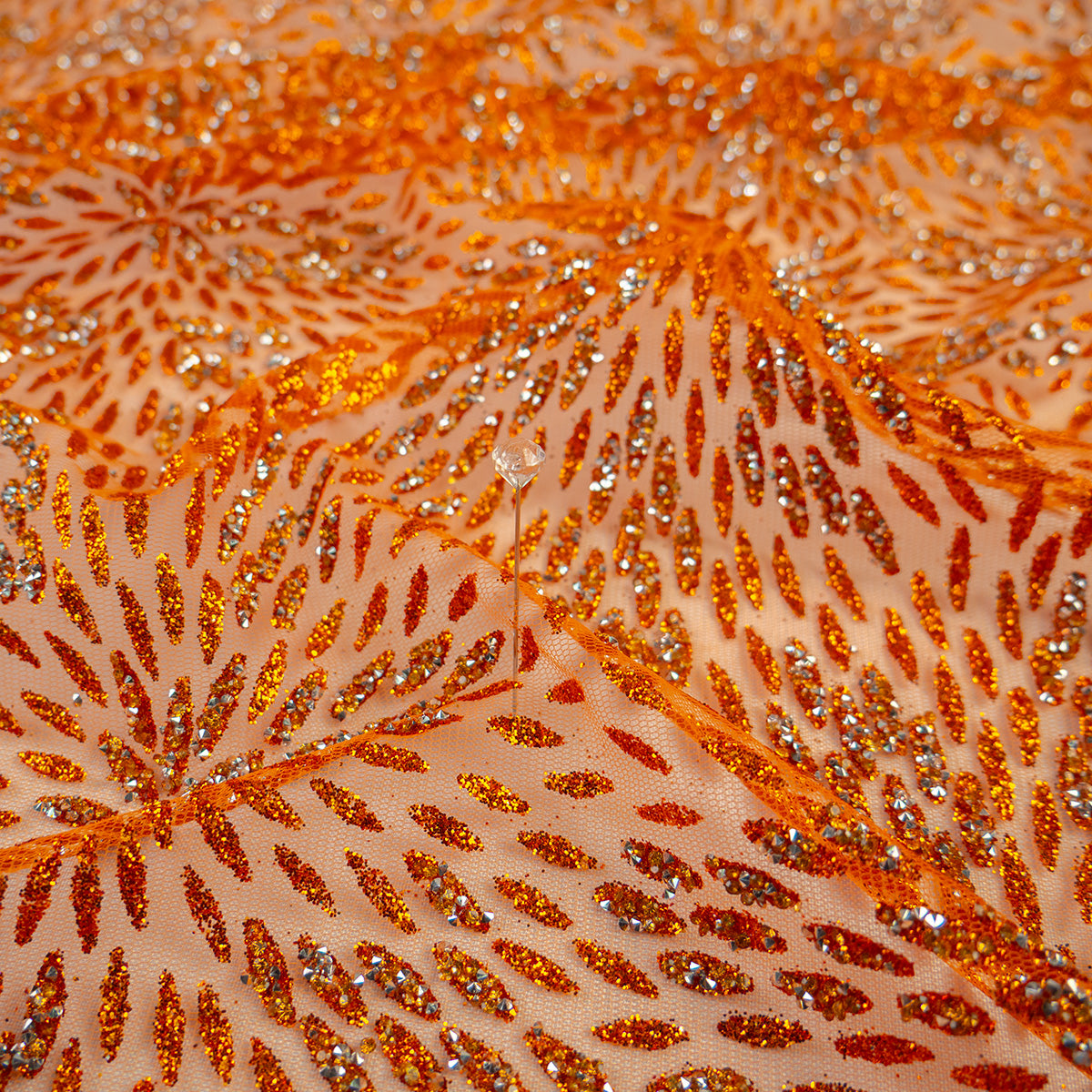 PAILLETTE GIBRE NARANJA CARAMELO OSCURO