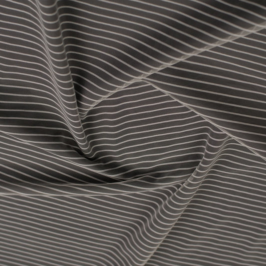 MICRO TUL STRIPES NATURAL PERLA