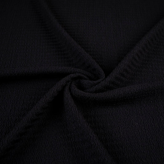 CREPE DRAPE NEGRO METEORITO TEXTURADO ONDAS