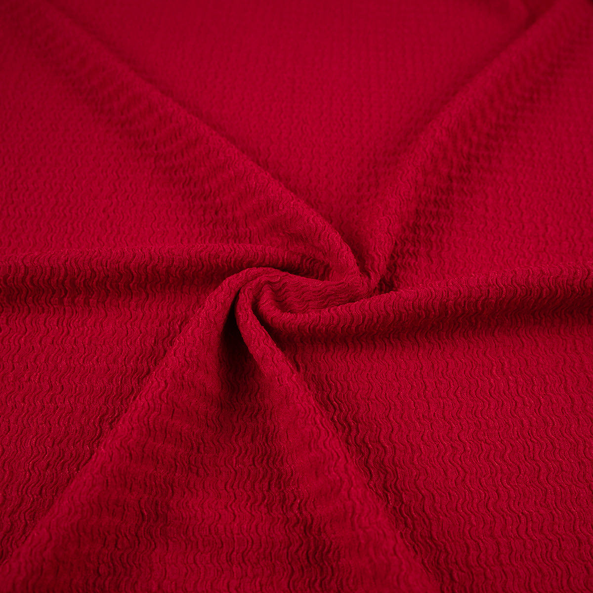 CREPE DRAPE ROJO CHINO TEXTURADO CON ONDAS