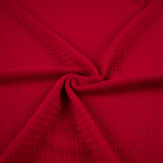 CREPE DRAPE ROJO CHINO TEXTURADO CON ONDAS