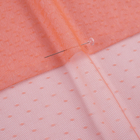 TUL PLUMETI CHLOE CORAL QUEMADO