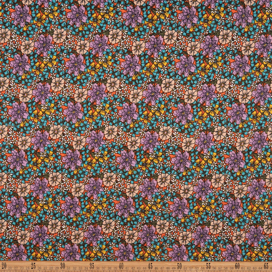 DRAPE ESTAMPADO NARANJA LADRILLO QUEMADO