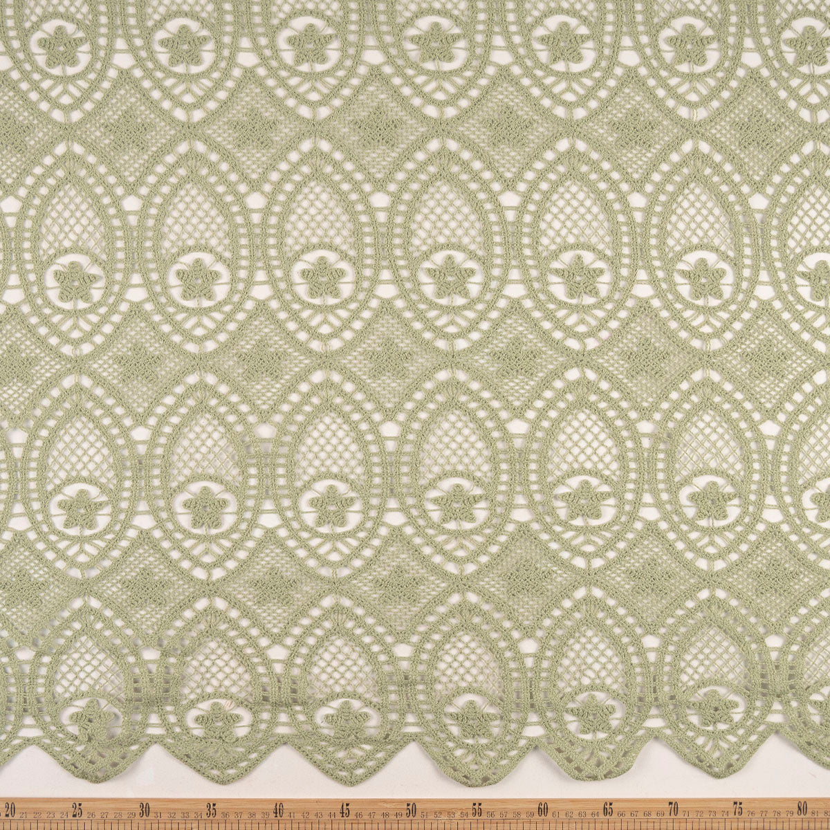 MACRAME BLANCO VERDE RESEDA