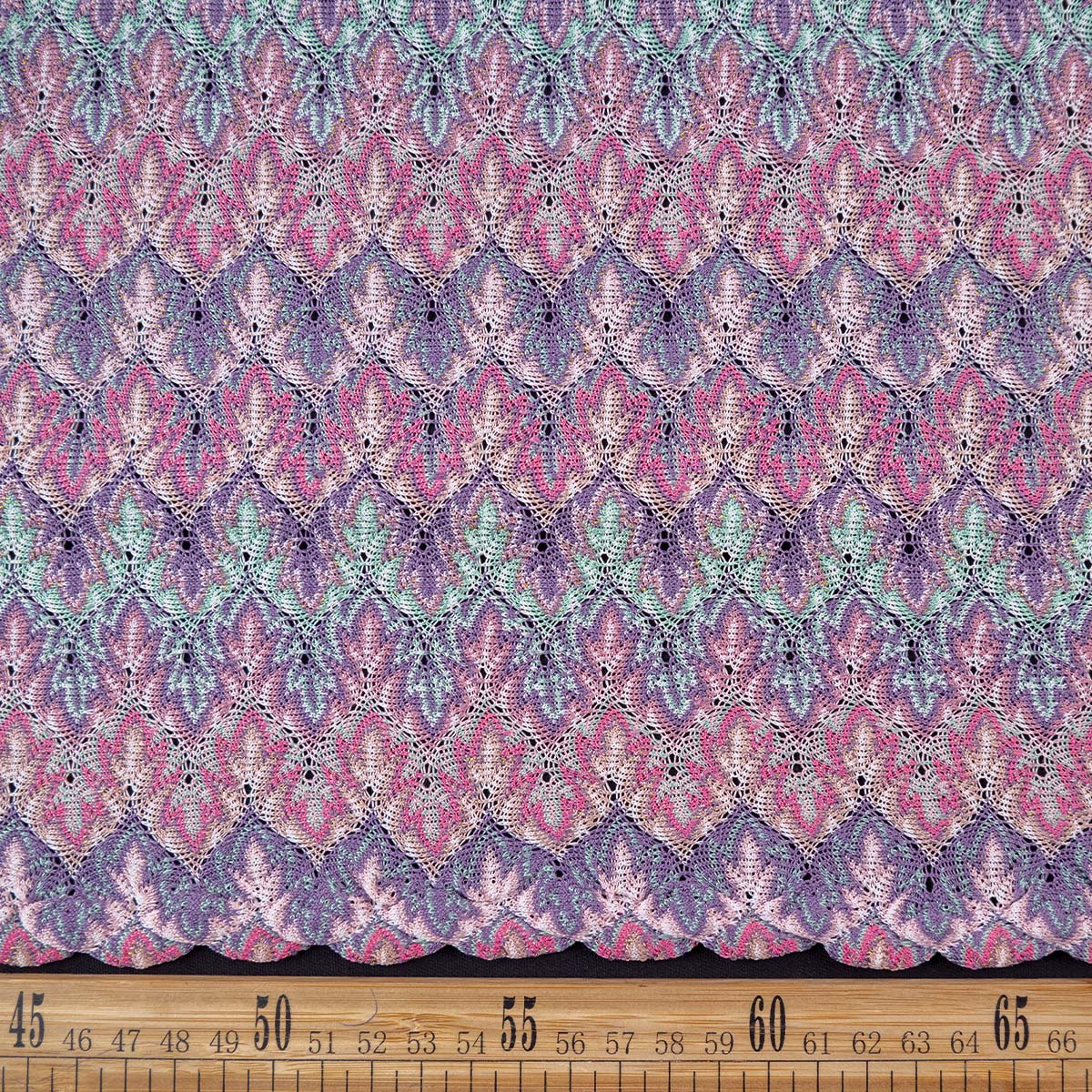 MACRAME ROSA APRICOT HOJAS