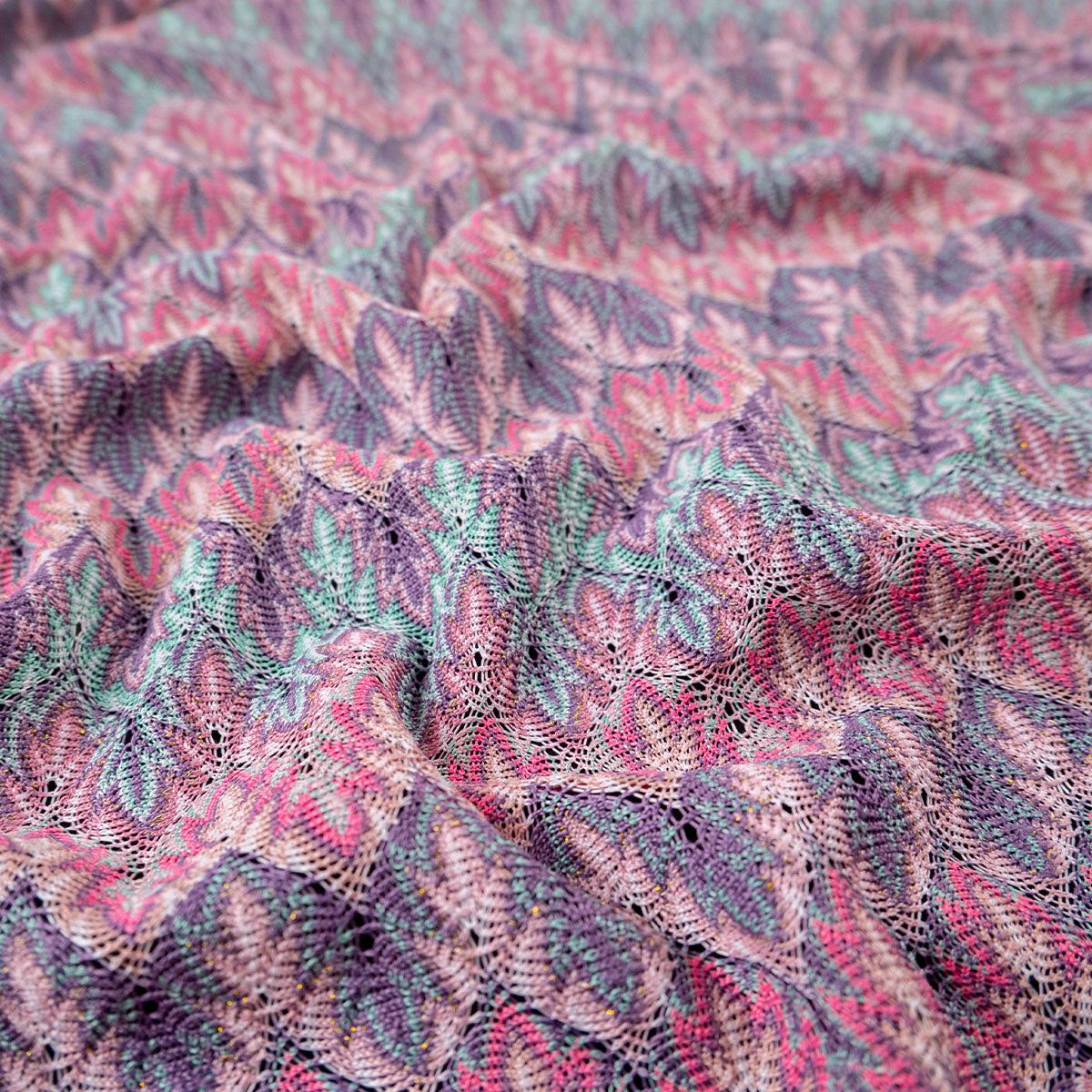 MACRAME ROSA APRICOT HOJAS