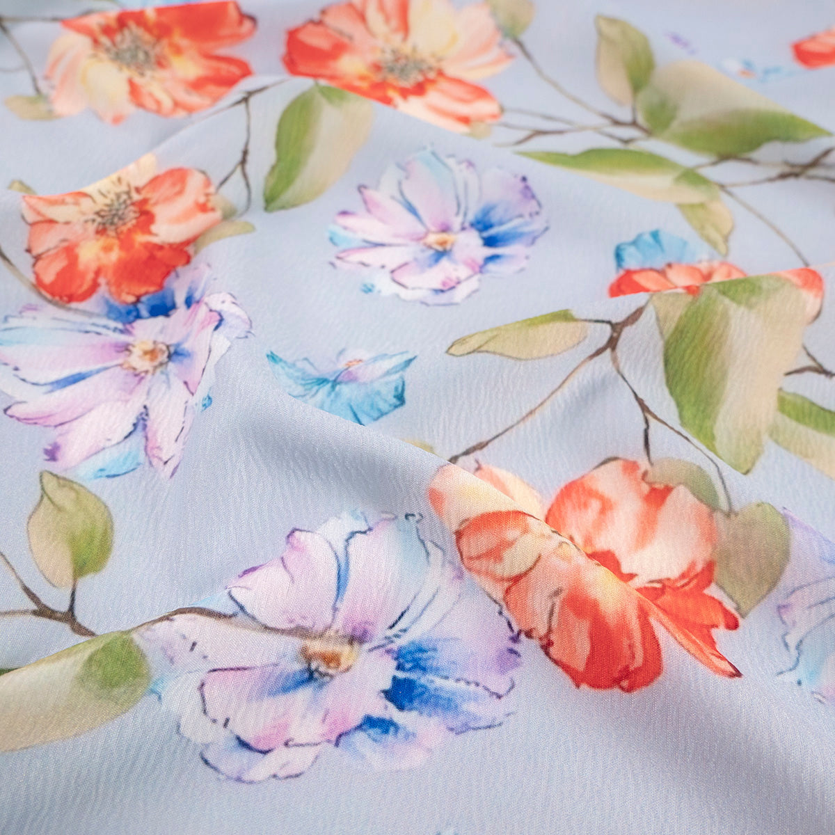 CREPE CEY ESTAMPADO AZUL NIEBLA FLORAL