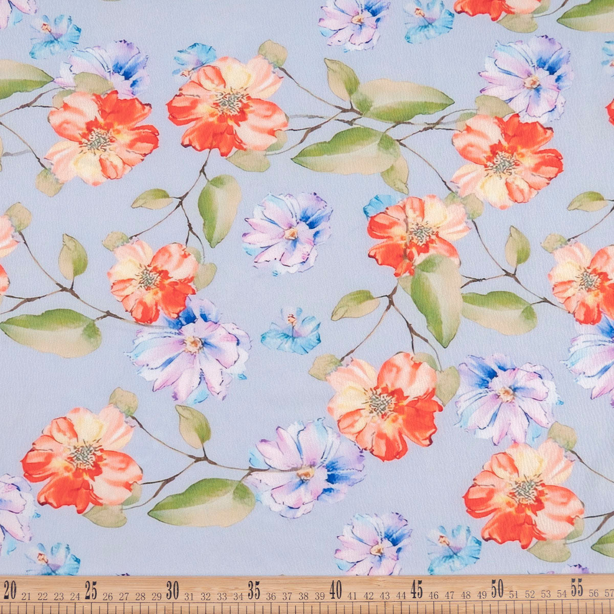 CREPE CEY ESTAMPADO AZUL NIEBLA FLORAL