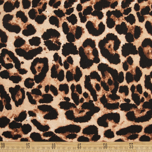 CREPE CEY ESTAMPADO BEIGE MAZAPAN ANIMAL PRINT