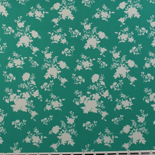 CREPE CEY ESTAMPADO VERDE CERAMICA FLORAL