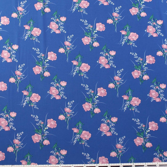 CREPE CEY ESTAMPADO AZUL COSTAL FLORAL