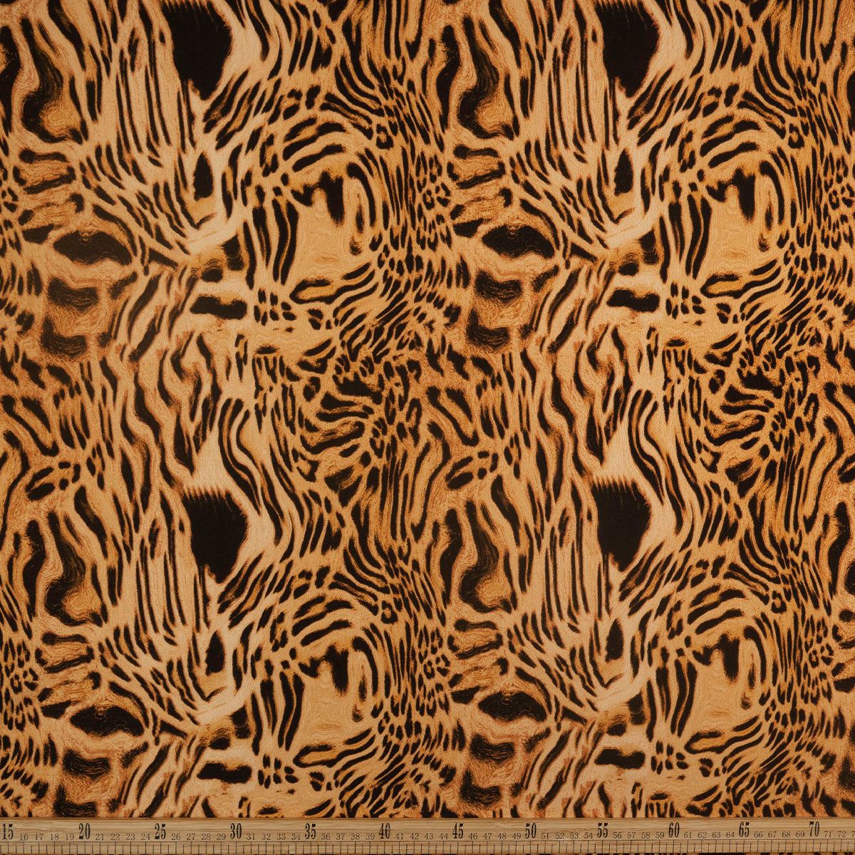 CREPE CEY ESTAMPADO BEIGE TOSTADO ANIMAL PRINT