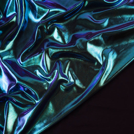 FOIL SPANDEX VIOLETA BIZANCIO MULTICOLOR