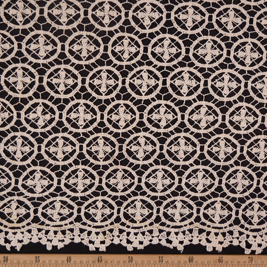 MACRAME SOPHIA BLANCO PAPIRO FLORAL EN CIRCULO