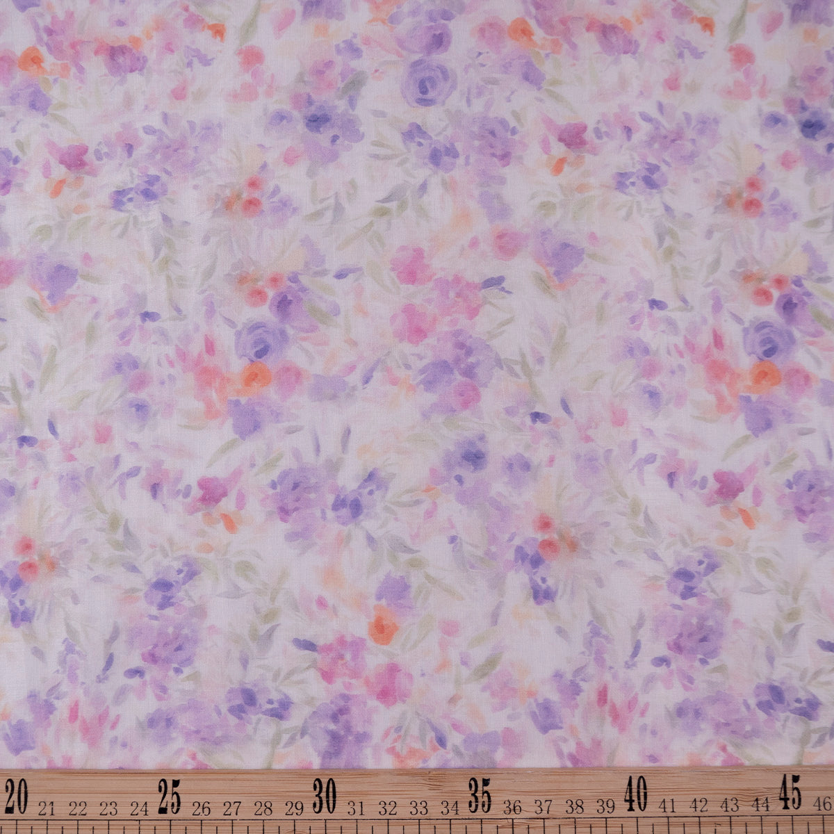 GASA ESTAMPADA TENCEL LILA ROSA FLORAL PASTEL