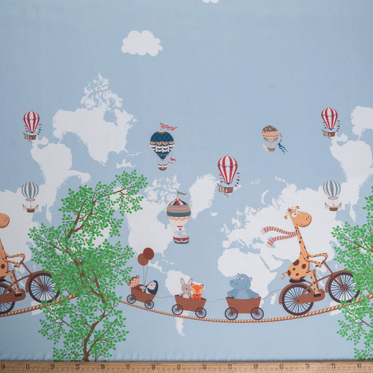 MICRO FOURWAY INFANTIL BLANCO BRILLANTE CON ANIMALITOS