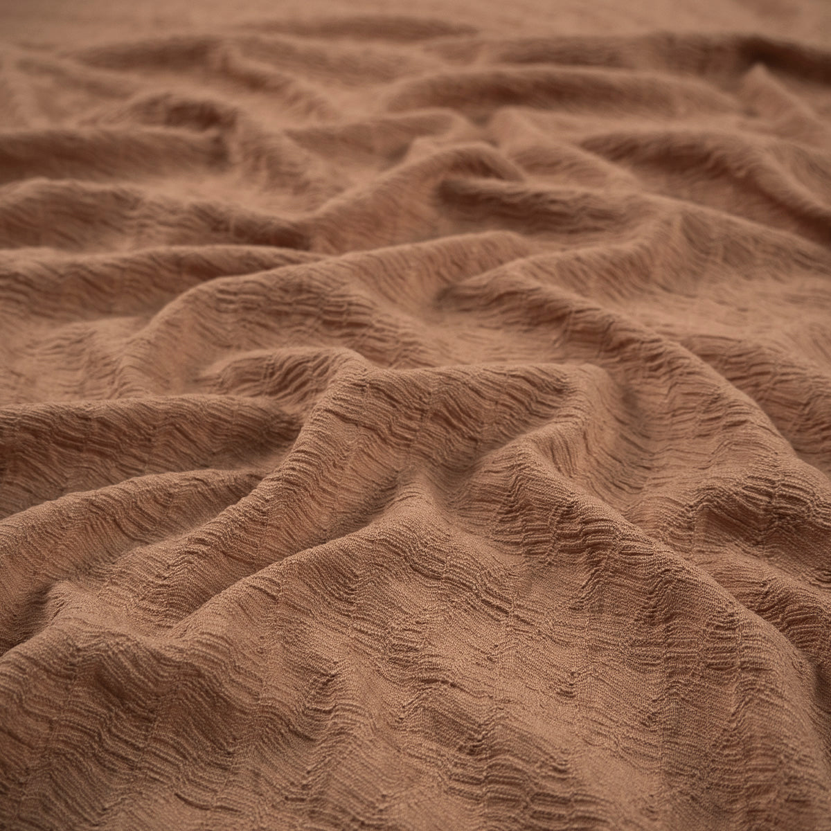 CREPE DRAPE MOIRE CAMEL PRALINE