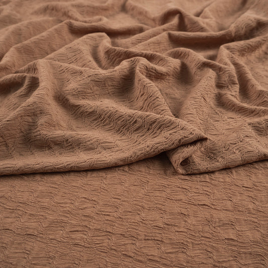 CREPE DRAPE MOIRE CAMEL PRALINE