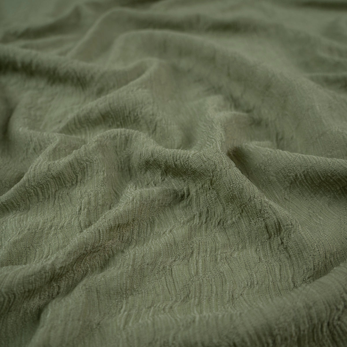 CREPE DRAPE MOIRE VERDE MUERDAGO