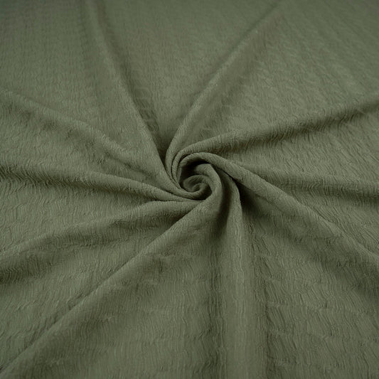 CREPE DRAPE MOIRE VERDE MUERDAGO