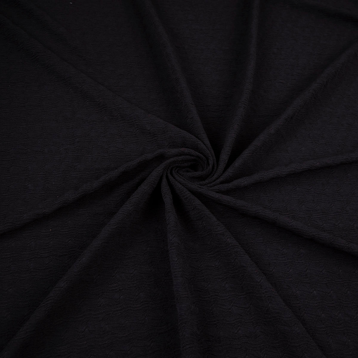 CREPE DRAPE MOIRE NEGRO METEORITO