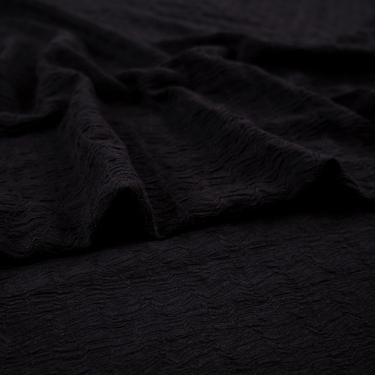 CREPE DRAPE MOIRE NEGRO METEORITO