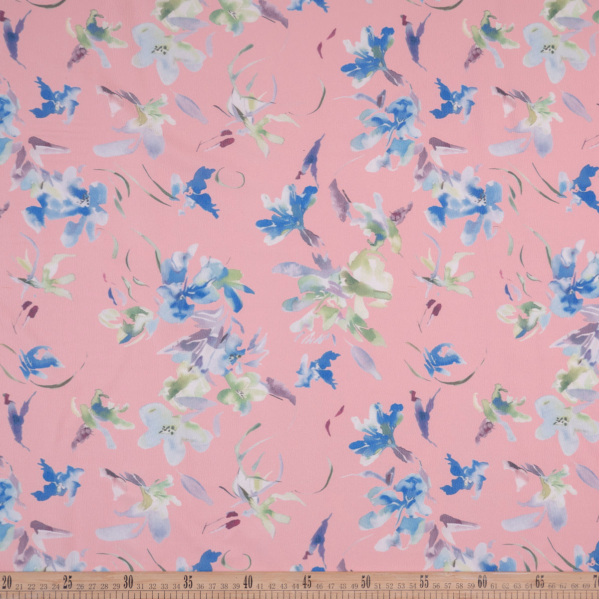 CREPE LAUREN ESTAMPADO ROSA CLAVEL FLORAL