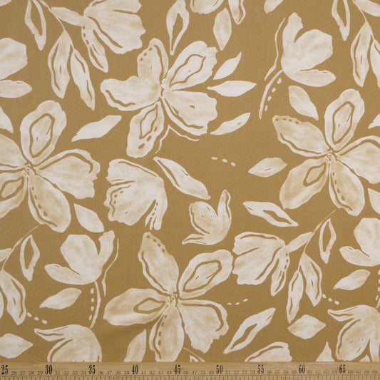 CREPE LAUREN ESTAMPADO VERDE MUSGO FLORAL