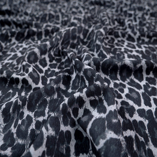 CREPE LAUREN ESTAMPADO GRIS ALLOY ANIMAL PRINT