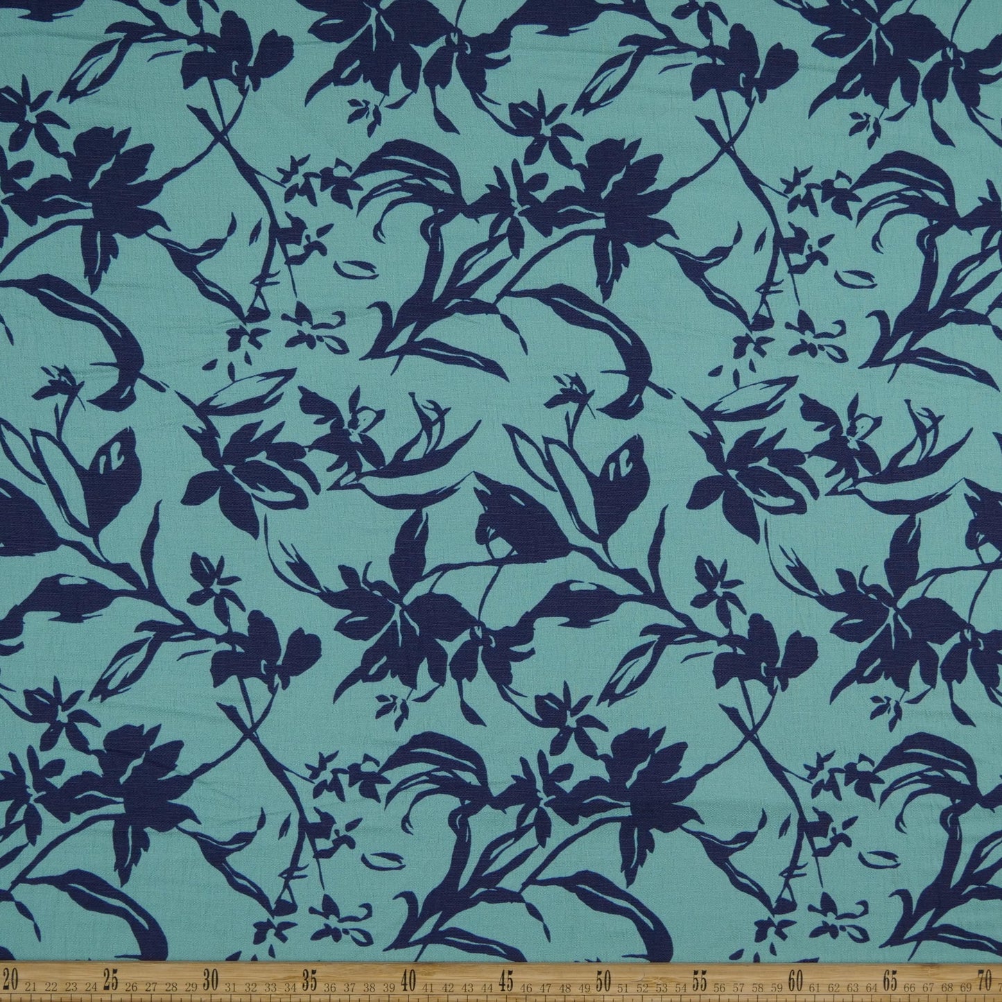 CREPE GILLY DIGITAL PRINT AZUL ULTRAMARINO FLORAL
