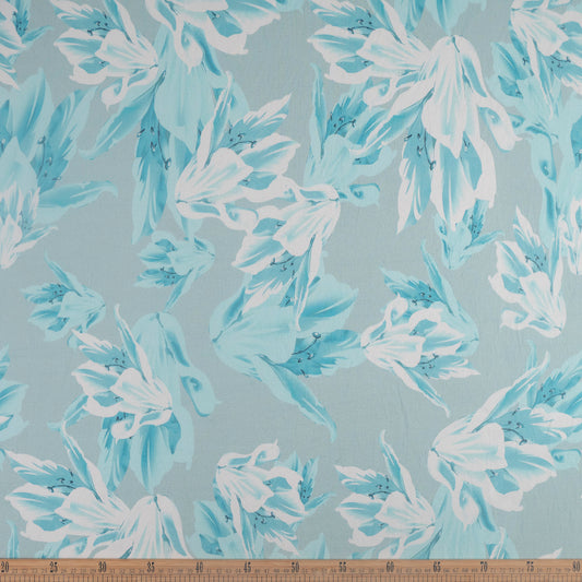 CREPE GILLY DIGITAL PRINT TURQUESA AGUA CLARA