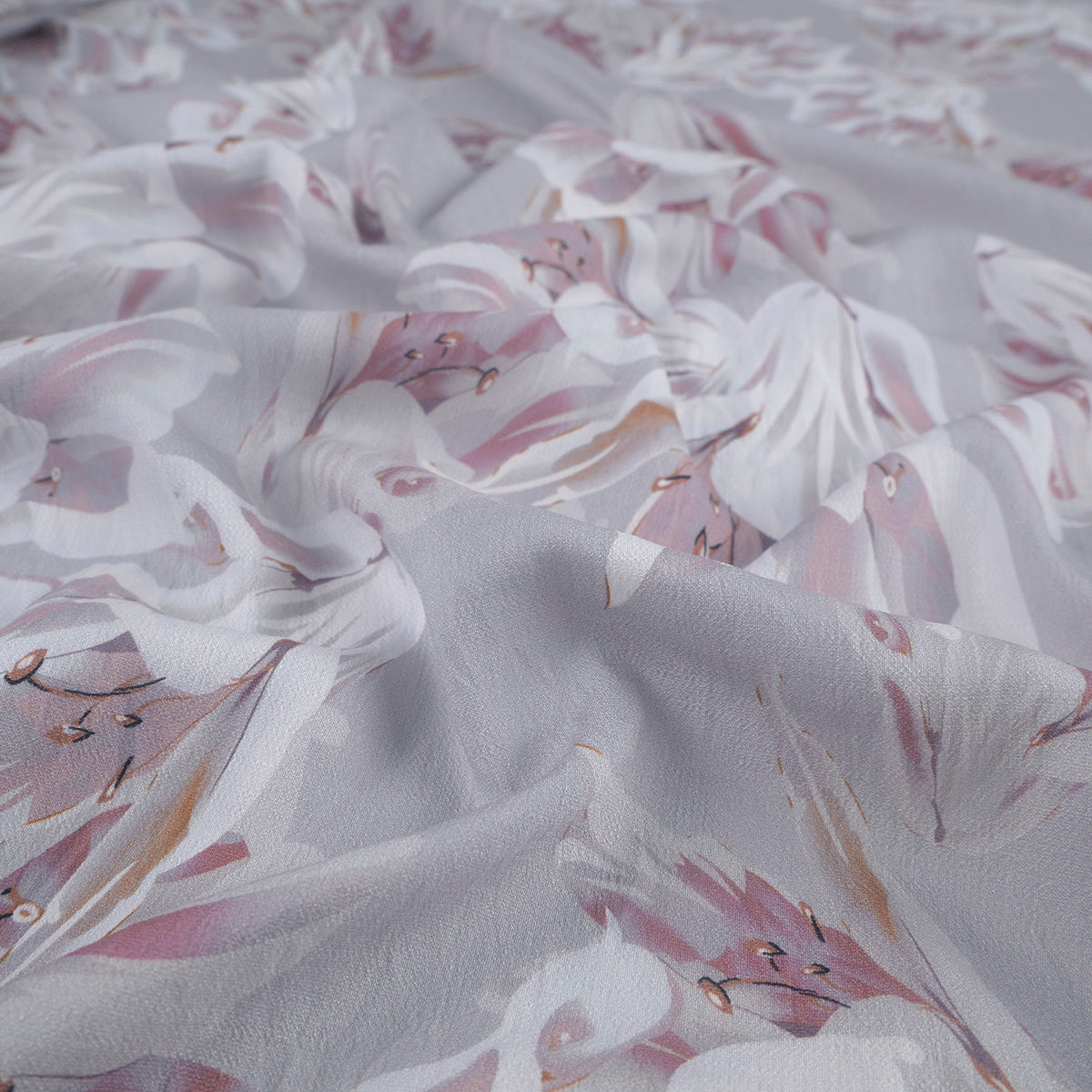 CREPE GILLY DIGITAL PRINT GRIS LILA MARIBE FLORES
