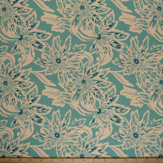 CREPE GILLY DIGITAL PRINT AMARILLO CREMA FLORAL