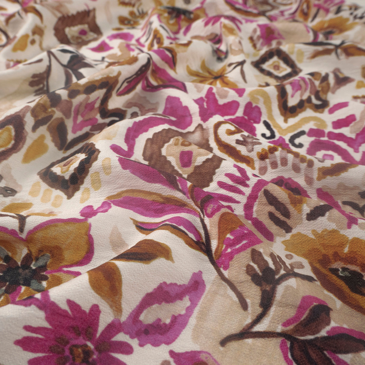 CREPE GILLY DIGITAL PRINT NATURAL PONCHE FLORAL