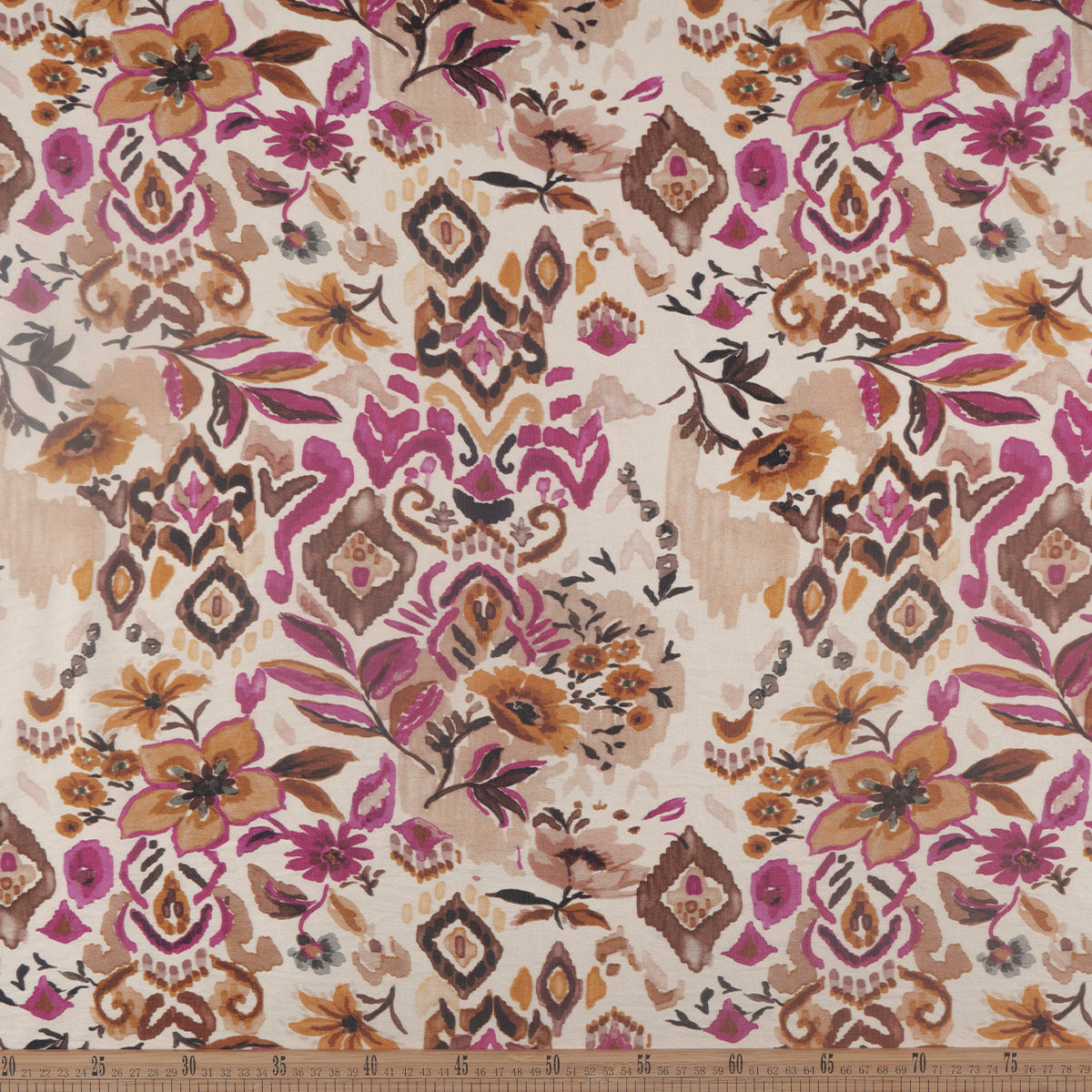 CREPE GILLY DIGITAL PRINT NATURAL PONCHE FLORAL